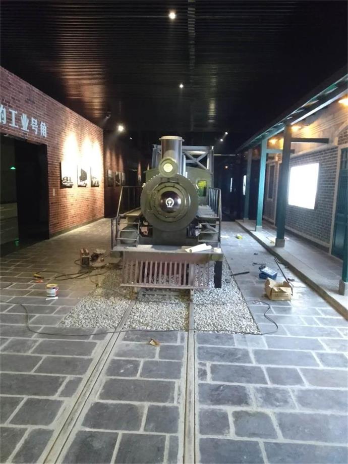 噶尔县蒸汽火车模型